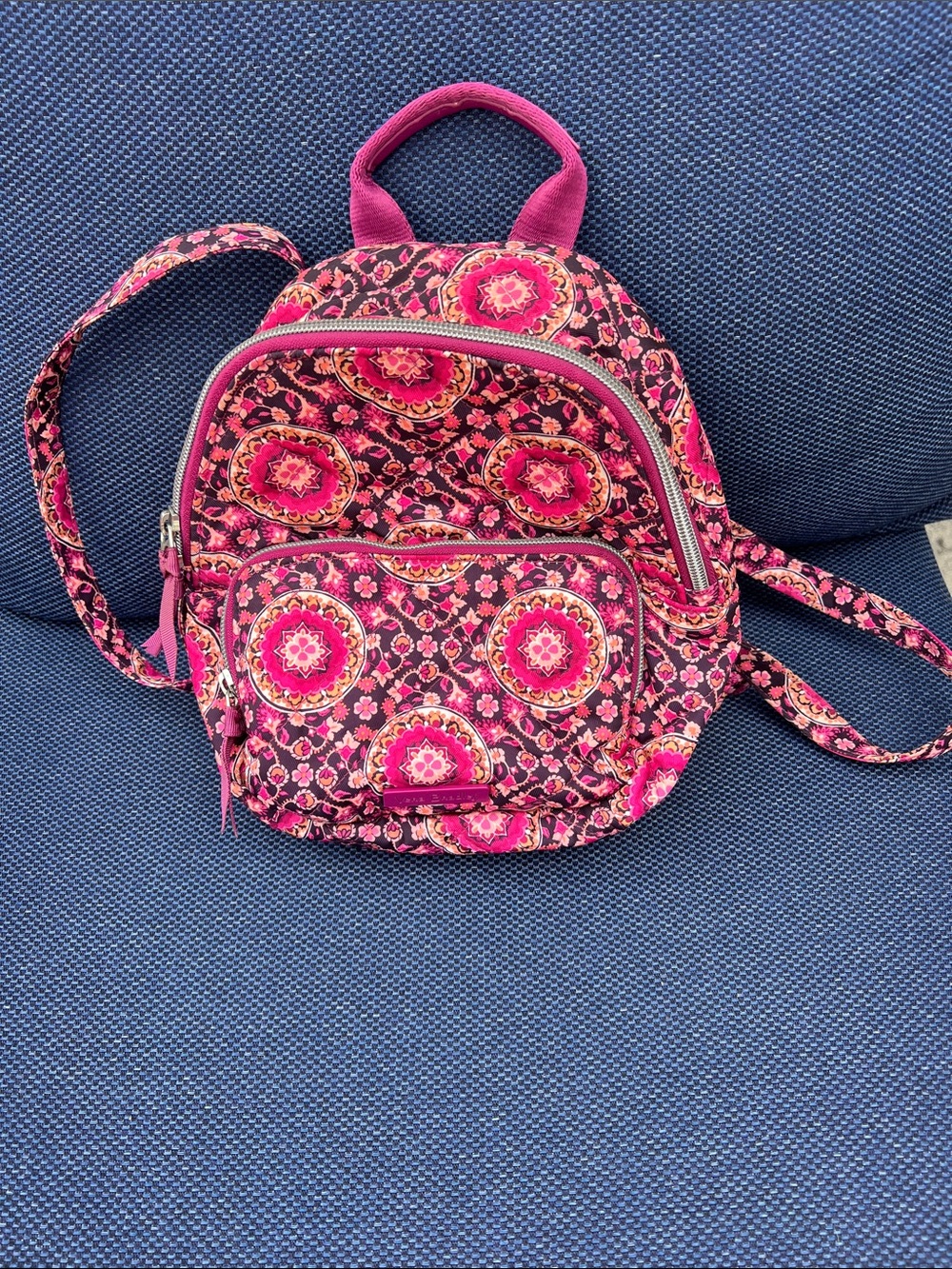 Vera Bradley Pink Floral Medallion Mini Backpack